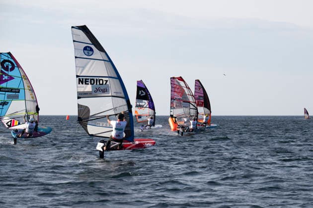 PWA Citroën World Windsurfing Tour Sylt 2026 Day 5 Slalom Foil Men Sylt Westerland, September 30, 2026 Thijs Hanemaaijer Slalom Foil Men, Netherlands, NED 107 Mistral Matuja Slalom Foil Men, Croatia, CRO 211 PWA Citroën World Windsurfing Tour Sylt 2026 Day 5 Slalom Foil Men on September 30, 2026, off Brandenburger Beach, motorboat on Sylt, Westerland, Germany Copyright: xBEAUTIFULxSPORTS AndreasxDickx