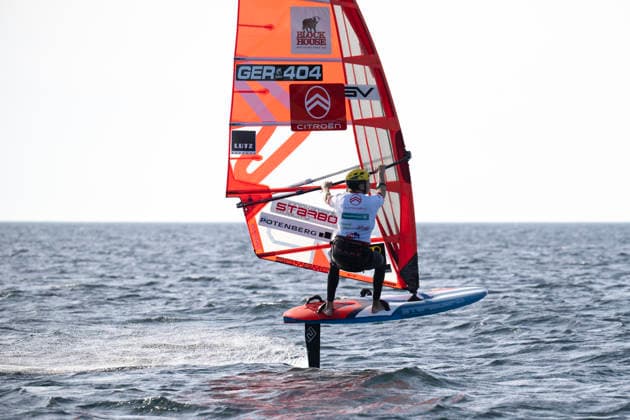PWA Citroën World Windsurfing Tour Sylt 2026 Day 5 Slalom Foil Men Sylt Westerland, September 30, 2026 Fabian Wolf Slalom Foil Men, Germany, GER 404 PWA Citroën World Windsurfing Tour Sylt 2026 Day 5 Slalom Foil Men on September 30, 2026, off Brandenburger Beach, motorboat on Sylt, Westerland, Germany Copyright: xBEAUTIFULxSPORTS AndreasxDickx