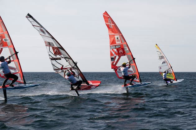 PWA Citroën World Windsurfing Tour Sylt 2026 Day 5 Slalom Foil Men Sylt Westerland, September 30, 2026 Fabian Wolf Slalom Foil Men, Germany, GER 404 PWA Citroën World Windsurfing Tour Sylt 2026 Day 5 Slalom Foil Men on September 30, 2026, off Brandenburger Beach, motorboat on Sylt, Westerland, Germany Copyright: xBEAUTIFULxSPORTS AndreasxDickx