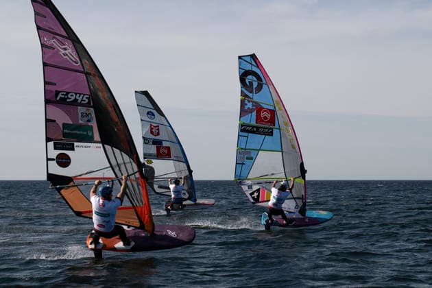 PWA Citroën World Windsurfing Tour Sylt 2026, Day 5: Men s Slalom Foil, Sylt Westerland, September 30, 2026; Pierre Macquaert, Men s Slalom Foil, France, FRA 945 Amado Vrieswijk Slalom Foil Men and Freestyle Men, Bonaire, NB 20 Alexis Mathis Slalom Foil Men, France, FRA 997 PWA Citroën World Windsurfing Tour Sylt 2026 Day 5 Slalom Foil Men on September 30, 2026, off Brandenburger Beach, motorboat on Sylt, Westerland, Germany Copyright: xBEAUTIFULxSPORTS AndreasxDickx