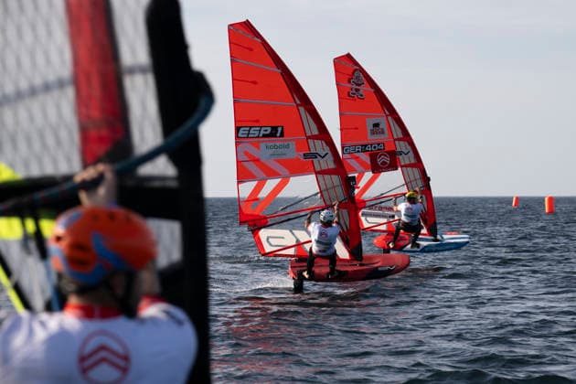 PWA Citroën World Windsurfing Tour Sylt 2026, Day 5: Men s Slalom Foil, Sylt Westerland, September 30, 2026; Nacho Baltasar Summers, Men s Slalom Foil, Spain, ESP 1 Fabian Wolf Slalom Foil Men, Germany, GER 404 PWA Citroën World Windsurfing Tour Sylt 2026 Day 5 Slalom Foil Men on September 30, 2026, off Brandenburger Beach, motorboat on Sylt, Westerland, Germany Copyright: xBEAUTIFULxSPORTS AndreasxDickx