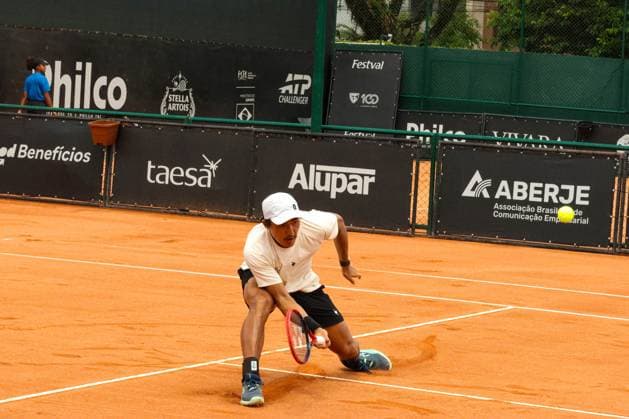 RECORD DATE NOT STATED Ribeiro (Brazil) vs. Sakamoto (Brazil) at the ATP, Tennis Herren Challenger Curitiba Curitiba (PR), 09 30 2026 - ATP Challenger Curitiba Ribeiro Sakamoto - Tennis player Pedro Sakamoto (BRA) against Eduardo Ribeiro for the ATP Challenger Curitiba tournament, at the Graciosa Country Club on the morning of Wednesday, September 30, 2026.(Foto: Edson De Souza Thenews2 imago images) SPO  Copyright: xEdsonxDexSouzax