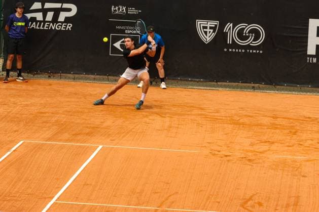 RECORD DATE NOT STATED Heredia (Colombia) vs. Schiessl (Brazil) at the ATP, Tennis Herren Challenger Curitiba Curitiba (PR) 09 30 2026 - ATP Challenger Curitiba Heredia Schiessl - Tennis player Joao Eduardo Schiessl (BRA) against Samuel Heredia (COL) for the ATP Challenger tournament in Curitiba, at the Graciosa Country Club on the afternoon of Wednesday, September 30, 2026.(Foto: Edson De Souza Thenews2 imago images) SPO  Copyright: xEdsonxDexSouzax