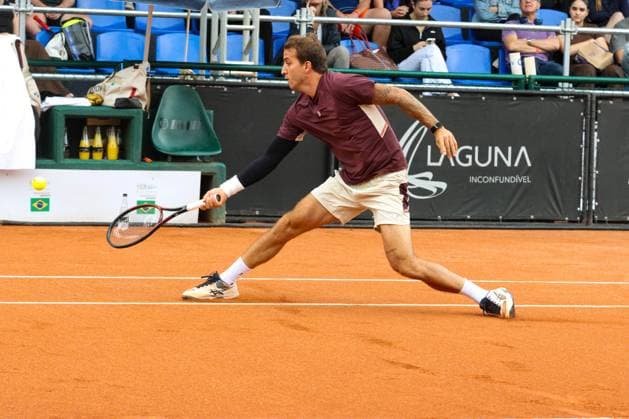 RECORD DATE NOT STATED Heide (bra) vs Meligeni Alves (bra) for the ATP, Tennis Herren Challenger Curitiba Curitiba (PR), 09 30 2026 - ATP Challenger Curitiba Heide Milegeni Alves - Tennis player Felipe Milegeni Alves (BRA) against Gustavo Heide (BRA) for the ATP Challenger Curitiba tournament, at the Graciosa Country Club on the afternoon of Wednesday, September 30, 2026.(Foto: Edson De Souza Thenews2 imago images) SPO  Copyright: xEdsonxDexSouzax