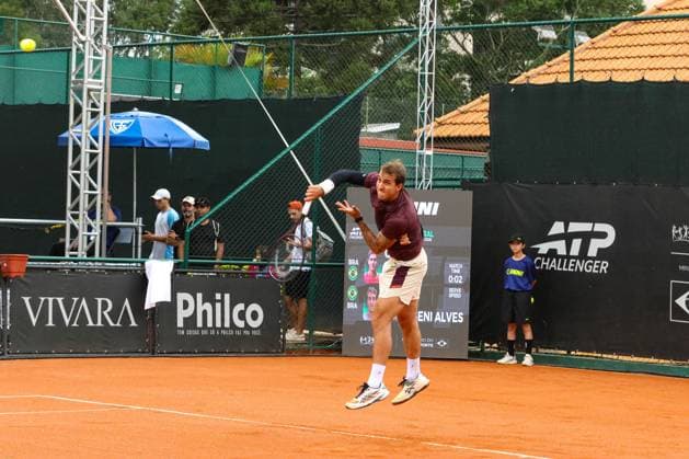 RECORD DATE NOT STATED Heide (bra) vs Meligeni Alves (bra) for the ATP, Tennis Herren Challenger Curitiba Curitiba (PR), 09 30 2026 - ATP Challenger Curitiba Heide Milegeni Alves - Tennis player Felipe Milegeni Alves (BRA) against Gustavo Heide (BRA) for the ATP Challenger Curitiba tournament, at the Graciosa Country Club on the afternoon of Wednesday, September 30, 2026.(Foto: Edson De Souza Thenews2 imago images) SPO  Copyright: xEdsonxDexSouzax