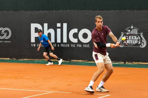 RECORD DATE NOT STATED Heide (bra) vs Meligeni Alves (bra) for the ATP, Tennis Herren Challenger Curitiba Curitiba (PR), 09 30 2026 - ATP Challenger Curitiba Heide Milegeni Alves - Tennis player Felipe Milegeni Alves (BRA) against Gustavo Heide (BRA) for the ATP Challenger Curitiba tournament, at the Graciosa Country Club on the afternoon of Wednesday, September 30, 2026.(Foto: Edson De Souza Thenews2 imago images) SPO  Copyright: xEdsonxDexSouzax