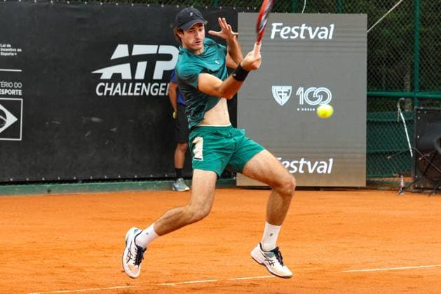 RECORD DATE NOT STATED Heide (bra) vs Meligeni Alves (bra) for the ATP, Tennis Herren Challenger Curitiba Curitiba (PR), 09 30 2026 - ATP Challenger Curitiba Heide Meligeni Alves - Tennis player Gustavo Heide (BRA) against Felipe Meligeni Alves (BRA) for the ATP Challenger Curitiba tournament, at the Graciosa Country Club on the afternoon of Wednesday, September 30, 2026.(Foto: Edson De Souza Thenews2 imago images) SPO  Copyright: xEdsonxDexSouzax