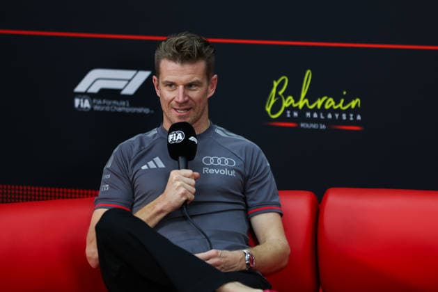F1 - BAHRAIN GRAND PRIX IN MALAYSIA 2026 press conference, PK, Pressekonferenz HULKENBERG Nico (ger), Audi F1 Team R26, portrait during the 2026 Formula 1 Bahrain Grand Prix in Malaysia, 16th round of the 2026 Formula One World Championship, WM, Weltmeisterschaft from October 2 to 4, 2026 on the Sepang International Circuit, in Sepang, Malaysia - SepangMalaysia Copyright: xANTONINxVINCENTx