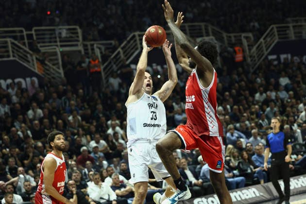 PAOK v Manresa - EuroCup PAOK player Nick Calathes in action during the PAOK vs. Manresa match, the opening game of EuroCup Group D, at the PAOK indoor arena in Thessaloniki, on September 30, 2026. Thessaloniki Greece  Copyright: xAchilleasxChirasx originalFilename:chiras-notitle260930_np1cF.jpg