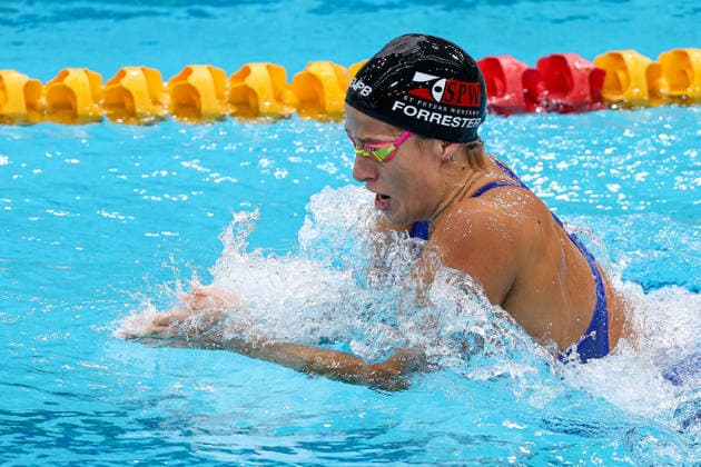 October 1, 2026, Sydney, Nsw, Australia: JENNA FORRESTER competes in the WomenÃ¢â‚¬â ¢s 200m individual medley heats during the 2026 Australian Short Course Championships. Sydney Australia - ZUMAt173 20261001_zsp_t173_009 Copyright: xStephanexThomasx