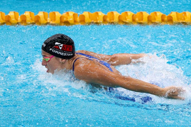 October 1, 2026, Sydney, Nsw, Australia: JENNA FORRESTER competes in the WomenÃ¢â‚¬â ¢s 200m individual medley heats during the 2026 Australian Short Course Championships. Sydney Australia - ZUMAt173 20261001_zsp_t173_011 Copyright: xStephanexThomasx