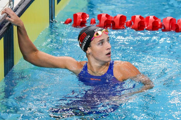 October 1, 2026, Sydney, Nsw, Australia: JENNA FORRESTER looks on after competing in the WomenÃ¢â‚¬â ¢s 200m individual medley heats during the 2026 Australian Short Course Championships. Swimming 2026: Australian Short Course Championships  - ZUMAt173 20261001_zsp_t173_007 Copyright: xStephanexThomasx