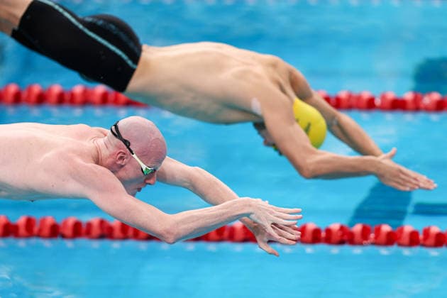 October 1, 2026, Sydney, Nsw, Australia: ROWAN CROTHERS competes in the MenÃ¢â‚¬â ¢s 100m free MC heats during the 2026 Australian Short Course Championships. Swimming 2026: Australian Short Course Championships  - ZUMAt173 20261001_zsp_t173_019 Copyright: xStephanexThomasx