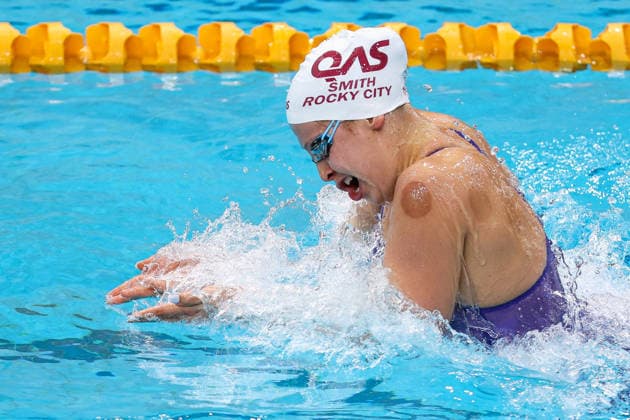 October 1, 2026, Sydney, Nsw, Australia: AMELIE SMITH competes in the WomenÃ¢â‚¬â ¢s 200m individual medley heats during the 2026 Australian Short Course Championships. Swimming 2026: Australian Short Course Championships  - ZUMAt173 20261001_zsp_t173_014 Copyright: xStephanexThomasx