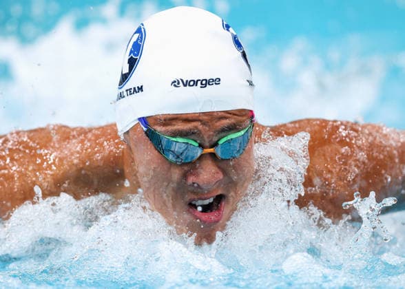 October 1, 2026, Sydney, Nsw, Australia: ALEX QUACH competes in the MenÃ¢â‚¬â ¢s 100m butterfly heats during the 2026 Australian Short Course Championships. Sydney Australia - ZUMAt173 20261001_zsp_t173_020 Copyright: xStephanexThomasx