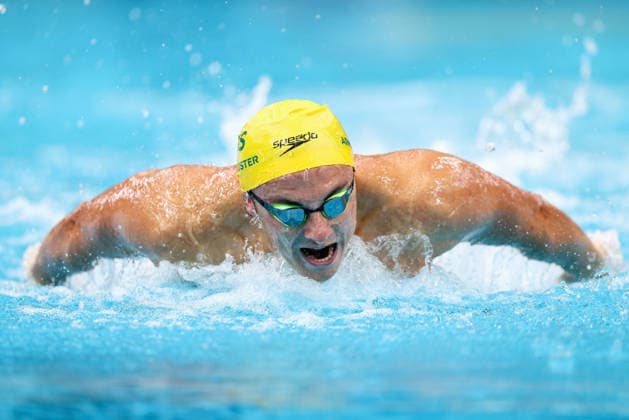 October 1, 2026, Sydney, Nsw, Australia: BEN ARMBRUSTER competes in the MenÃ¢â‚¬â ¢s 100m butterfly heats during the 2026 Australian Short Course Championships. Sydney Australia - ZUMAt173 20261001_zsp_t173_021 Copyright: xStephanexThomasx