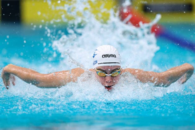 October 1, 2026, Sydney, Nsw, Australia: OLIVIA WUNSCH competes in the WomenÃ¢â‚¬â ¢s 100m butterfly heats during the 2026 Australian Short Course Championships. Swimming 2026: Australian Short Course Championships  - ZUMAt173 20261001_zsp_t173_023 Copyright: xStephanexThomasx