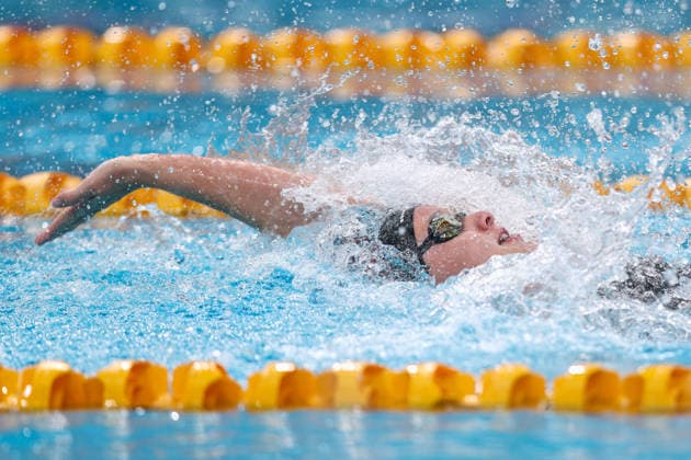 October 1, 2026, Sydney, Nsw, Australia: EMILY JONES competes in the WomenÃ¢â‚¬â ¢s 50m backstroke heats during the 2026 Australian Short Course Championships. Swimming 2026: Australian Short Course Championships  - ZUMAt173 20261001_zsp_t173_025 Copyright: xStephanexThomasx