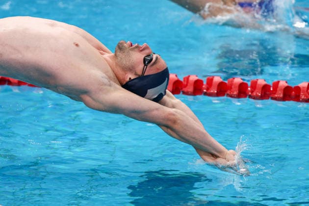 October 1, 2026, Sydney, Nsw, Australia: MARK NIKOLAEV competes in the MenÃ¢â‚¬â ¢s 50m backstroke heats during the 2026 Australian Short Course Championships. Sydney Australia - ZUMAt173 20261001_zsp_t173_024 Copyright: xStephanexThomasx