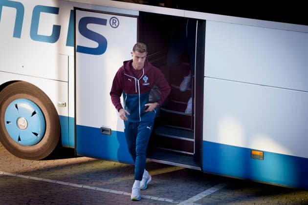 Denmark Nations League: Cristiano Ronaldo arrives at Parken Stadium prior to the Nations League match against Denmark in Copenhagen, Denmark, on Wednesday, September 30, 2026. Photo by Liselotte Sabroe, Ritzau Scanpix, Copenhagen, Denmark  Copyright: Ritzau Scanpix LiselottexSabroex spdk20260930-173439-L