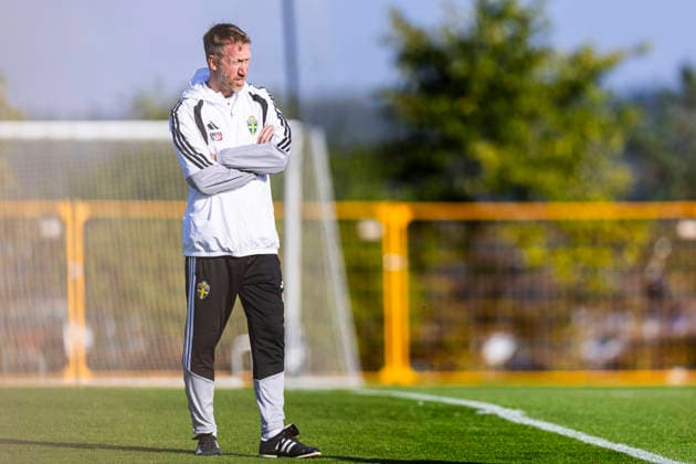 261001 Head coach Graham Potter of the Swedish men’s national soccer team at a training session with the national team on October 1, 2026 in Stockholm. Photo by Caisa Rasmussen, BILDBYRAN COP 353 CR0075: soccer, football, national team match, practice, training, Sweden, Sweden A, BBeng  Copyright: CAISAxRASMUSSEN BB261001CR002