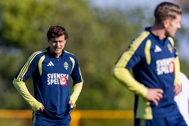 261001 Victor Nilsson Lindelöf of the Swedish men’s national soccer team at a training session with the national team on October 1, 2026 in Stockholm. Photo by Caisa Rasmussen, BILDBYRAN COP 353 CR0075: soccer, football, national team match, training, Sweden, Sweden A, bbeng  Copyright: CAISAxRASMUSSEN BB261001CR009