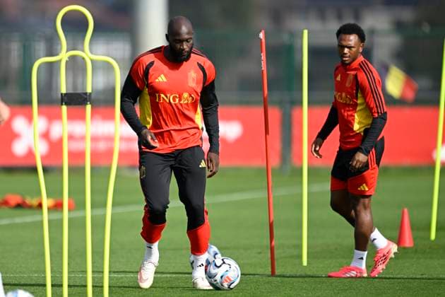 Belgium v Turkey - UEFA Nations League 2026 Media Activities 01 10 2026 TUBIZE, BELGIUM - OCTOBER 01 : Lukaku Romelu forward of Belgium pictured during a training session ahead of the UEFA Nations League tournament league phase matchday 3 group A1 match between Belgium and Turkey on October 1, 2026 in Tubize, Belgium, 01 10 2026 Tubize Belgium  Copyright: xNicoxVereeckenx