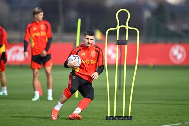 Belgium v Turkey - UEFA Nations League 2026 Media Activities 01 10 2026 TUBIZE, BELGIUM - OCTOBER 01 : Fernandez-Pardo Matias forward of Belgium pictured during a training session ahead of the UEFA Nations League tournament league phase matchday 3 group A1 match between Belgium and Turkey on October 1, 2026 in Tubize, Belgium, 01 10 2026 Tubize Belgium  Copyright: xNicoxVereeckenx