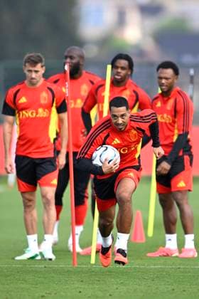 Belgium v Turkey - UEFA Nations League 2026 Media Activities 01 10 2026 TUBIZE, BELGIUM - OCTOBER 01 : Tielemans Youri midfielder of Belgium pictured during a training session ahead of the UEFA Nations League tournament league phase matchday 3 group A1 match between Belgium and Turkey on October 1, 2026 in Tubize, Belgium, 01 10 2026 Tubize Belgium  Copyright: xNicoxVereeckenx