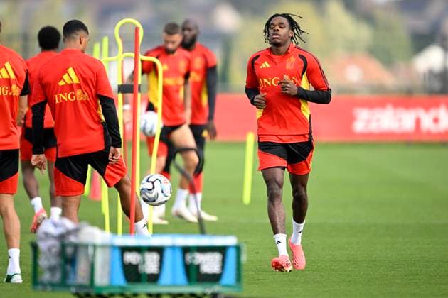 Belgium v Turkey - UEFA Nations League 2026 Media Activities 01 10 2026 TUBIZE, BELGIUM - OCTOBER 01 : Ngoy Nathan defender of Belgium pictured during a training session ahead of the UEFA Nations League tournament league phase matchday 3 group A1 match between Belgium and Turkey on October 1, 2026 in Tubize, Belgium, 01 10 2026 Tubize Belgium  Copyright: xNicoxVereeckenx