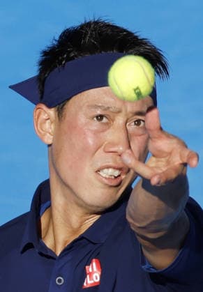 Tennis: Nishikori s final match Japan s former world No. 4 Kei Nishikori competes en route to losing to Frances Tiafoe of the United States in the first round of the final tournament of his tennis career at the Japan Open at Ariake Tennis Park in Tokyo on Oct. 1, 2026. The 36-year-old Nishikori, the first Asian male player to reach a Grand Slam singles final at the 2014 U.S. Open, announced in April 2026 that he would retire at the end of the current season.  A14AA0005629622P