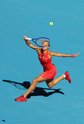 (261001) -- BEIJING, Oct. 1, 2026 -- Zheng Qinwen competes during the women s singles first round match between Zheng Qinwen of China and Shi Han of China at 2026 China Open tennis tournament in Beijing, China, Oct. 1, 2026. ) (SP)CHINA-BEIJING-TENNIS-CHINA OPEN-WOMEN S SINGLES(CN) BaixXuefei 