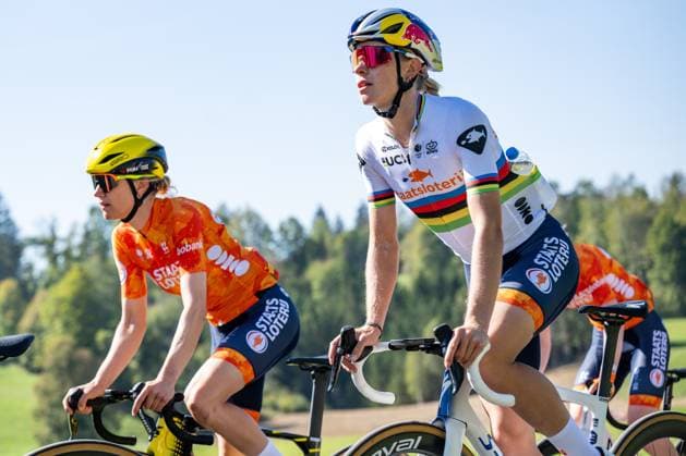 Dutch Demi Vollering is pictured in action during a training before the cycling European Championships, in Ljubljana, Slovenia, Thursday 1 October 2026. The UEC road championships are taking place from 03 to 07 October. DAVIDxPINTENS  x188430821x