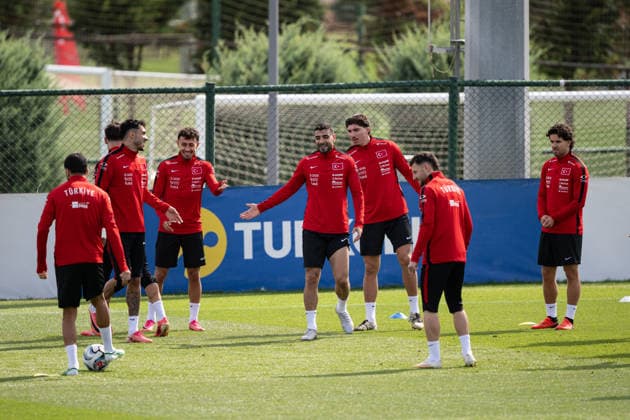Turkiye complete preparations for UEFA Nations League match against Belgium ISTANBUL, TURKIYE - OCTOBER 1: Turkish national football players take part in the last training session for their third UEFA Nations League Group A match against Belgium, in Istanbul, Turkiye on October 1, 2026. Celal Gunes Anadolu Istanbul Turkey. Editorial use only. Please get in touch for any other usage.  Copyright: x2026xAnadoluxCelalxGunesx