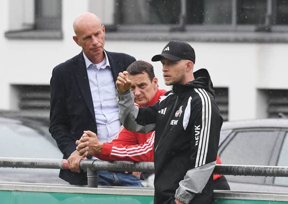 October 1, 2026, xophax, Soccer, Bundesliga 1, 1. FC Köln Training During the International Break: President Jörn Stobbe, Ulf Sobek, Coach Rene Wagner—all from 1. FC Köln