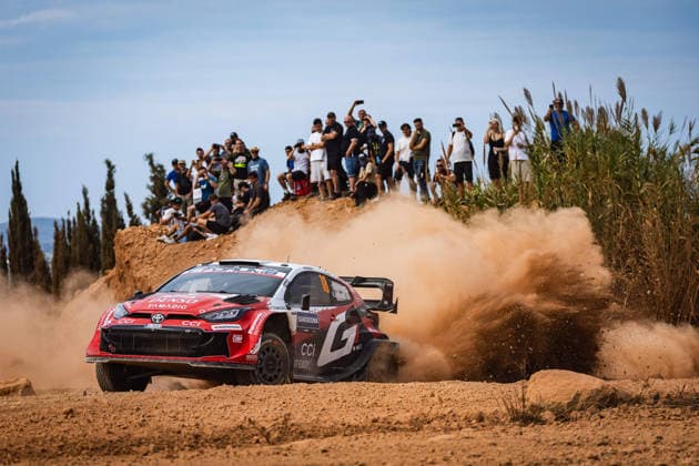AUTO - WRC, Motorsport Rallye, WM - RALLY ITALIA SARDEGNA 2026 18 Takamoto KATSUTA, Aaron JOHNSTON, TOYOTA GR Yaris Rally1, action during the 2026 Rally Italia Sardegna, 13th round of the 2026 WRC World Rally Car Championship, from October 1 to 4, 2026 at Alghero, Italy - AlgheroItaly  Copyright: xNikosxKatikisx