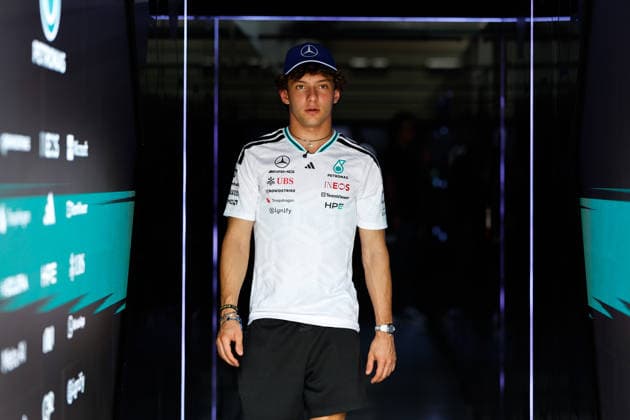 KIMI ANTONELLI Andrea (Italy), Mercedes AMG F1 Team W16, portrait from the 2026 Bahrain Grand Prix, 2026 Bahrain Grand Prix, 2026 Bahrain Grand Prix, 2026 Bahrain Grand Prix, during the 2026 Formula 1 Bahrain Grand Prix in Malaysia, the 16th round of the 2026 Formula One World Championship, held October 2–4, 2026, at the Sepang International Circuit in Sepang, Malaysia. Photo by Jiri Krenek, Active Pictures Malaysia