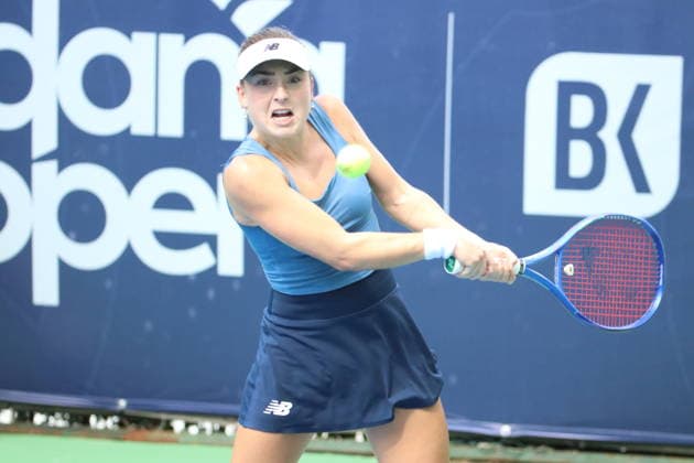 WTA, Tennis Damen 125 Adana Open Tennis Tournament ADANA, TURKIYE - OCTOBER 1: Jaeda Daniel (not seen) and Fiona Crawley of USA compete with Lara Salden (not seen) and Sloven Dalila Jakupovic (not seen) of Belgium in the quarterfinals of the WTA 125 Adana Open Tennis Tournament in Adana, Turkiye on October 1, 2026. Bekir Omer Fansa Anadolu Adana Turkey. Editorial use only. Please get in touch for any other usage.  Copyright: x2026xAnadoluxBekirxOmerxFansax