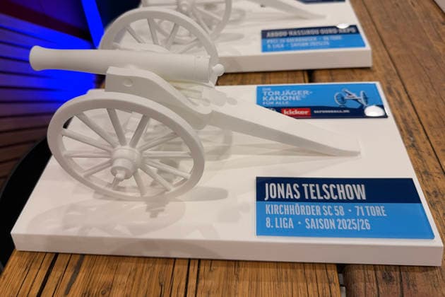 Jonas Telschow of Kirchhorder SC 58 Receives the Top Scorer Award for Everyone, 8th Division, Munich, October 1, 2026: Germany vs. Serbia, UEFA Nations League, Matchday 3, Allianz Arena