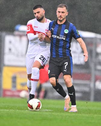 October 1, 2026 Soccer Season 2026–2027 Exhibition Match Friendly Match Preseason Match VfB Stuttgart SpVgg Greuther Fürth Kleeblatt Sports Photo Zink xwoxzix Regulations prohibit any use of photographs as image sequences and or quasi-video; for editorial use only. Deniz Undav 26, VfB Stuttgart Dennis Srbeny 7, SpVgg Greuther Fürth