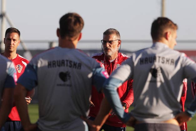 Croatian national football team training Slaven Bilic during training session of the Croatian national football team on the auxiliary pitch at the Rujevica Stadium. October 1, 2026, Rijeka, Croatia.  GoranxKovacic PIXSELL