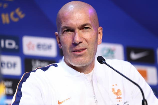 October 1, 2026, Saint-Denis, Ile-De-France, France: Head coach ZINEDINE ZIDANE of France during the press conference, PK, Pressekonferenz a day ahead of the UEFA Nations League 2026 27 groupe stage matchday 3 of 6 between FRANCE and ITALY at the Stade de France in Saint-Denis, France. Soccer 2026: Zidane Back At The Stade De France  - ZUMAc179 20261001_zep_c179_001 Copyright: xMickaelxChavetx