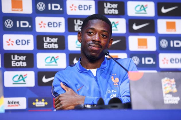 October 1, 2026, Saint-Denis, Ile-De-France, France: OUSMANE DEMBELE of France during the press conference, PK, Pressekonferenz a day ahead of the UEFA Nations League 2026 27 groupe stage matchday 3 of 6 between FRANCE and ITALY at the Stade de France in Saint-Denis, France. Soccer 2026: Nations League: France : Italy  - ZUMAc179 20261001_zep_c179_008 Copyright: xMickaelxChavetx