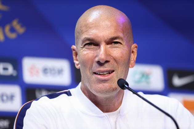 October 1, 2026, Saint-Denis, Ile-De-France, France: Head coach ZINEDINE ZIDANE of France during the press conference, PK, Pressekonferenz a day ahead of the UEFA Nations League 2026 27 groupe stage matchday 3 of 6 between FRANCE and ITALY at the Stade de France in Saint-Denis, France. Saint-Denis France - ZUMAc179 20261001_zep_c179_017 Copyright: xMickaelxChavetx