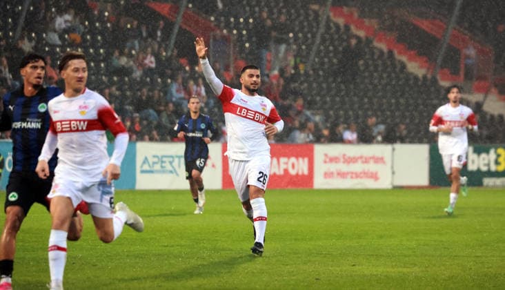 October 1, 2026 VfB Stuttgart vs. SpVgg Greuther Fürth Germany, Großaspach, October 1, 2026, Soccer, Bundesliga, 2026–2027 season, Friendly match, VfB Stuttgart vs. SpVgg Greuther Fürth, Deniz Undav, VfB Stuttgart