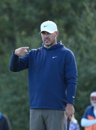 Brooks Koepka on the 8th hole Alfred Dunhill Links Championship, Round 1, Carnoustie Golf Links, Tayside, UK, Carnoustie Golf Links, Dundee, Tayside, Scotland - 01 Oct 2026Dundee Carnoustie Golf Links Tayside United Kingdom  Copyright: xStuartxWallace Shutterstockx 17180131ab