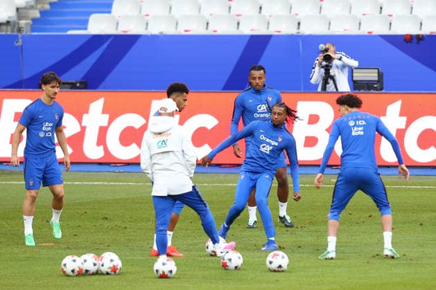 October 1, 2026, Saint-Denis, Ile-De-France, France: MICHAEL OLISE in the Team France Training Session a day ahead of the UEFA Nations League 2026 27 groupe stage matchday 3 of 6 between FRANCE and ITALY at the Stade de France in Saint-Denis, France. Saint-Denis France - ZUMAc179 20261001_zep_c179_050 Copyright: xMickaelxChavetx