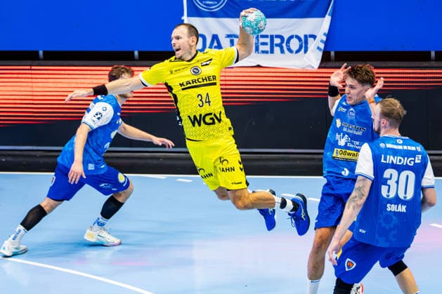October 1, 2026, GER, Handball, Men, 2026–2027 Season, Opel 1st Division, Matchday 7, ThSV Eisenach vs. TVB Stuttgart, Kai Haefner, TVB Stuttgart, 99817 Eisenach, Werner Assmann, Halle Am Sportp, Thuringia, Germany