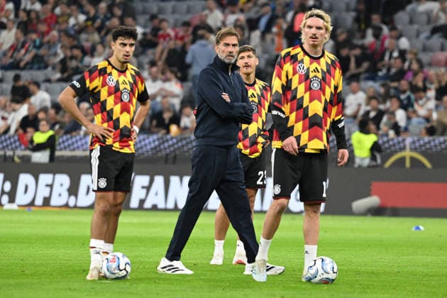 October 1, 2026, xsltx, soccer UEFA Nations League, Germany vs. Serbia, Aleksandar Pavlovic, German National Soccer Team (DFB), head coach Jürgen Klopp, German National Soccer Team (DFB), Nick Woltemade, German National Soccer Team (DFB), Munich