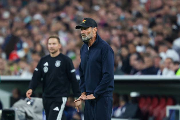 Jürgen Klopp, Germany, national team coach gesturing, facial expressions, gestures, GER, Germany vs. Serbia, soccer, UEFA Nations League, Matchday 3, 2026–2027 season, October 1, 2026, GER, Germany vs. Serbia, soccer, UEFA Nations League, Matchday 3, 2026–2027 season, October 1, 2026, Munich Copyright: xEibner-Pressefoto JennixMaulx EP_JML